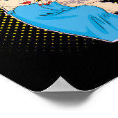 Sterke Rosie De Riveter Breast Kanker Bewustheid Poster (Hoek)