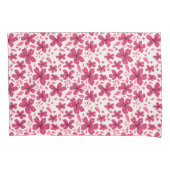 Sterke roze Florals Kussensloop (Voorkant)