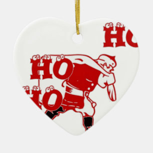 Sterke Santa Ho Ho Ho Collectie Keramisch Ornament