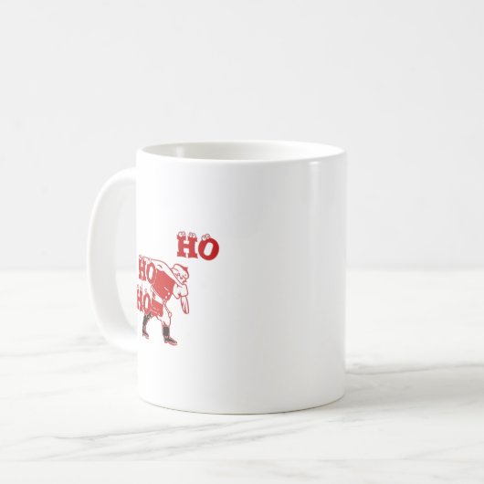 Sterke Santa Ho Ho Ho Collectie Koffiemok (Voorkant links)