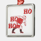 Sterke Santa Ho Ho Ho Collectie Metalen Ornament (Links)