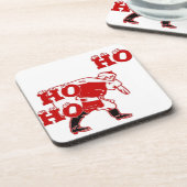 Sterke Santa Ho Ho Ho Collectie Onderzetter (Linkerzijde)