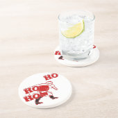 Sterke Santa Ho Ho Ho Collectie Zandsteen Onderzetter (Zijkant)