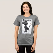 Sterke Schone Vrouw Silhouet Typografie Tri-Blend Shirt (Voorkant volledig)
