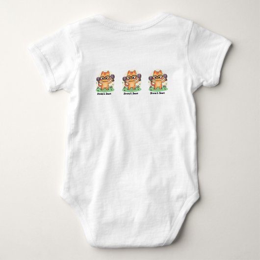 Sterke slimme kat romper (Achterkant)