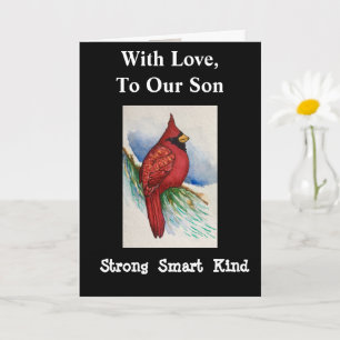 Sterke Slimme Lieve Zoon Verjaardag Kardinaal Kaar Kaart