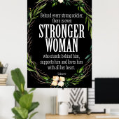 Sterke soldaat sterker poster (Thuiskantoor)