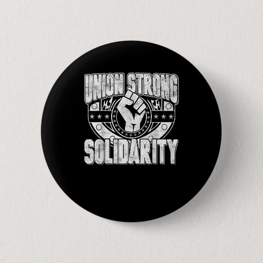 Sterke solidariteit van de Unie Ronde Button 5,7 Cm (Voorkant)