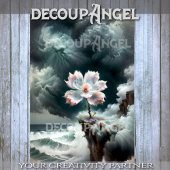 Sterke Solitaire Ziel - Decoupage - Tissuepapier