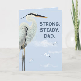 Sterke Stabiele Papa – Grote Blauwe Reiger Vaderda Kaart