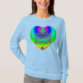 Sterke stabiliteit Serenity Rainbow Heart T-Shirt (Voorkant)