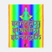 Sterke stabiliteit Serenity Rainbow-intenties Fleece Deken (Voorkant)