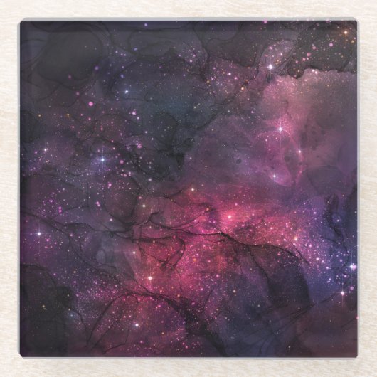 Sterke sterren Buitengooksemafscheidingspatroon Glazen Onderzetter (Voorkant)