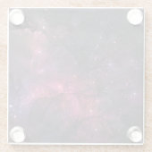 Sterke sterren Buitengooksemafscheidingspatroon Glazen Onderzetter (Achterkant)