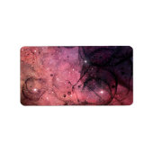 Sterke sterren Ruimte Galaxy Pattern Buitengarter  Etiket (Voorkant)