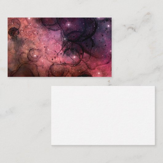 Sterke sterren Ruimte Galaxy Pattern Buitengarter Visitekaartje (Voorkant / Achterkant)