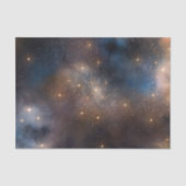 Sterke sterrenruimte Galaxy Blue Black Pattern Tissuepapier (Voorkant)