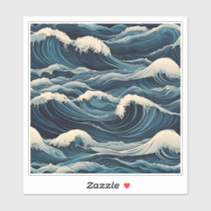 sterke Sticker in de oceaan