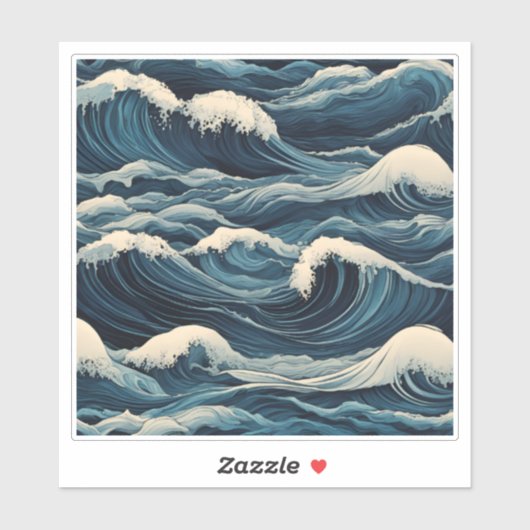 sterke Sticker in de oceaan (Vel)