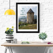 Sterke Toren Spreuken 18 KJV Bijbel Verse Wall Art Poster