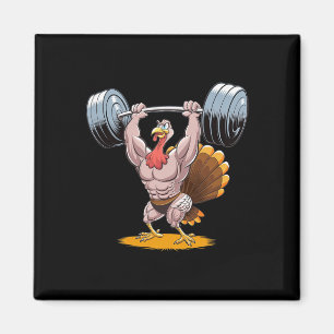 Sterke Turkije Bodybuilding Thanksgiving Weightlif Magneet
