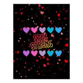 Sterke typografie blijven perfect poster