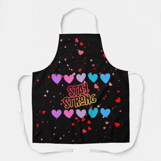 Sterke typografie blijven schort (Voorkant)