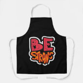 Sterke typografie blijven schort (Voorkant)