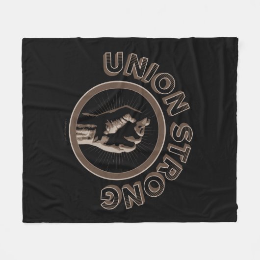 sterke Unie Fleece Deken (Voorkant (Horizontaal))