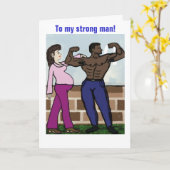 Sterke vader kaart (Gele Bloem)