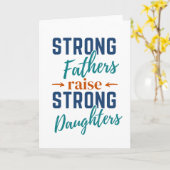 Sterke vaders voeden sterke dochters kaart (Gele Bloem)
