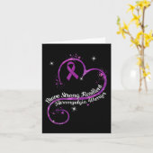 Sterke veerkrachtige fibromyalgie Warrior Awarenes Kaart (Gele Bloem)