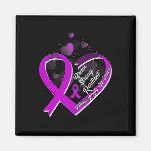 Sterke veerkrachtige fibromyalgie Warrior Awarenes Magneet