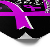 Sterke veerkrachtige fibromyalgie Warrior Awarenes Poster (Hoek)