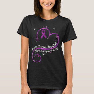 Sterke veerkrachtige fibromyalgie Warrior Awarenes T-shirt