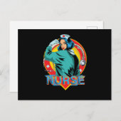 Sterke verpleegster briefkaart (Voorkant / Achterkant)