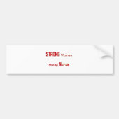 Sterke verpleegster bumpersticker (Voorkant)