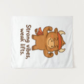 Sterke vibes, zwakke liften – Coach Bullio Style Wandkleed (Voorkant (horizontaal))