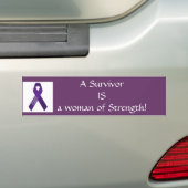 Sterke vrouw! bumpersticker (Op auto)
