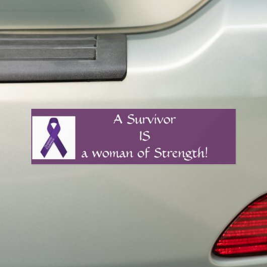 Sterke vrouw! bumpersticker (Op auto)