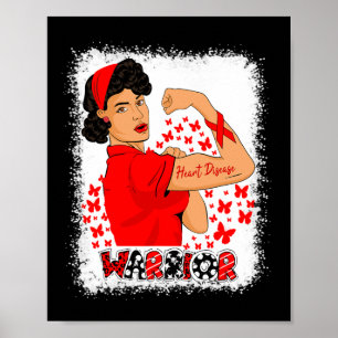 Sterke vrouw Congestief hartfalen krijger Horen Poster
