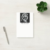 Sterke vrouw fitness persoonlijke training minimal post-it® notes (Kantoor)