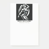 Sterke vrouw fitness persoonlijke training minimal post-it® notes (Voorkant)