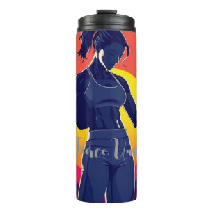 Sterke vrouw Fitness Tumbler - Motivatie Workou Thermosbeker