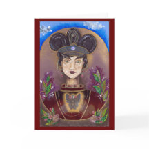 Sterke Vrouw leader Chieftess Magnolia Blank-kaart