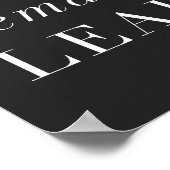 Sterke Vrouw leidt funny Actor Quote Poster (Hoek)