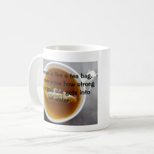 Sterke vrouw mok (Voorkant links)