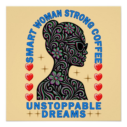 sterke vrouw perfect poster (Voorkant)