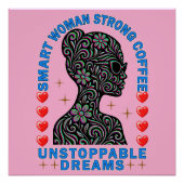 sterke vrouw perfect poster (Voorkant)