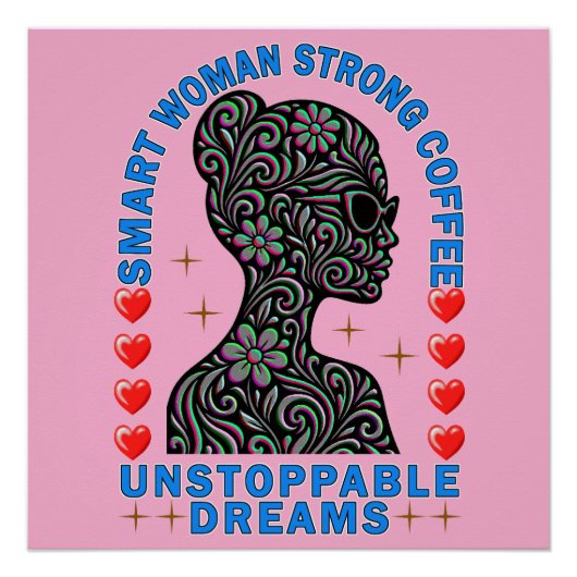 sterke vrouw perfect poster (Voorkant)